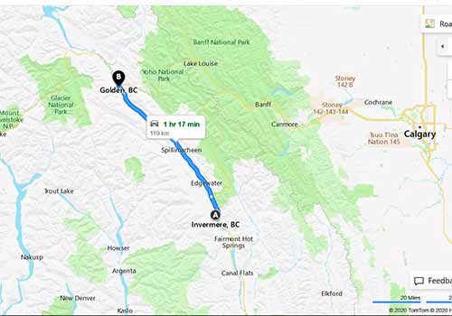 INVERMERE MAP